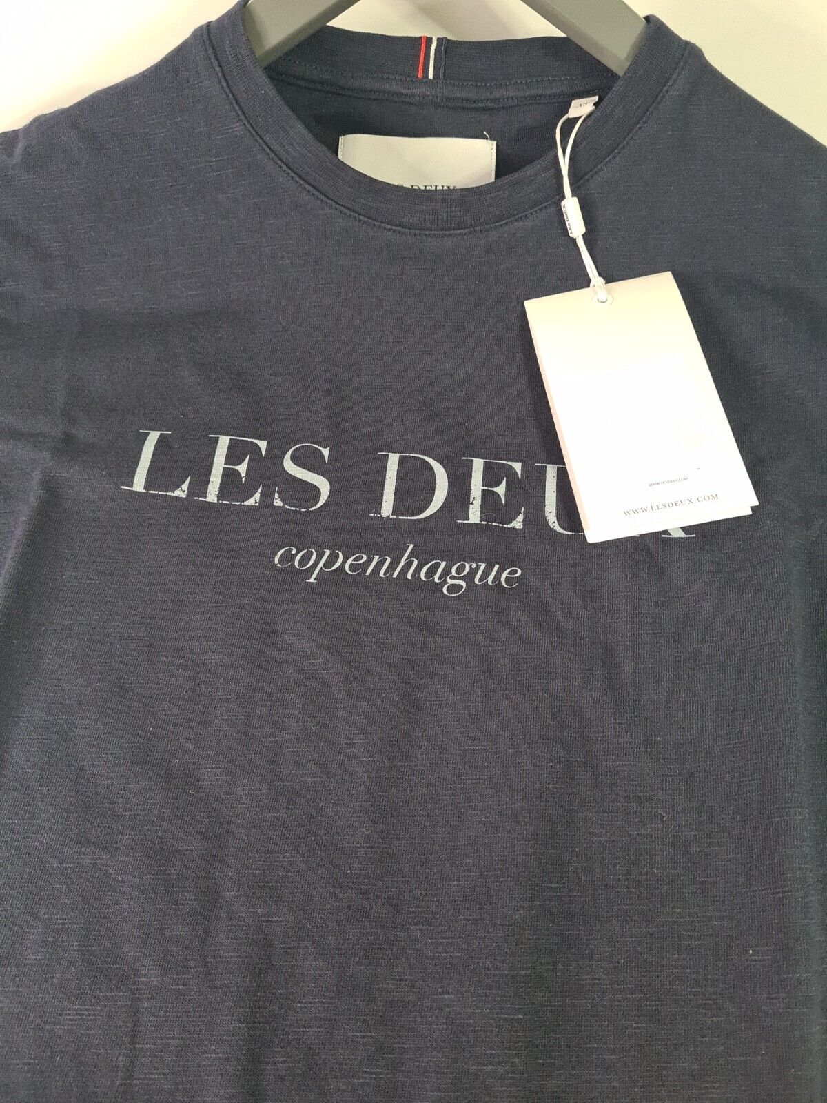 Les Deux Navy Mens Amalfi T-Shirt Size XSmall **** V53