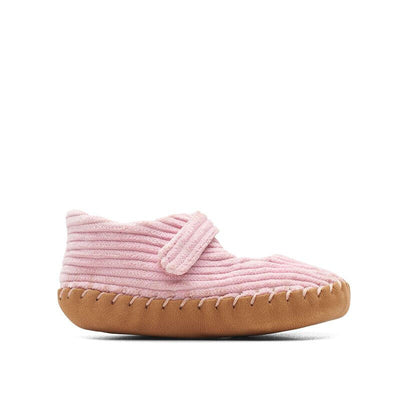 Clarks Baby Halo Pink Cord Shoes Size 0-6 Months **** VS3