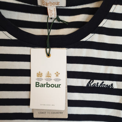 Barbour Stripe Navy TShirt UK  10 ****Ref V359