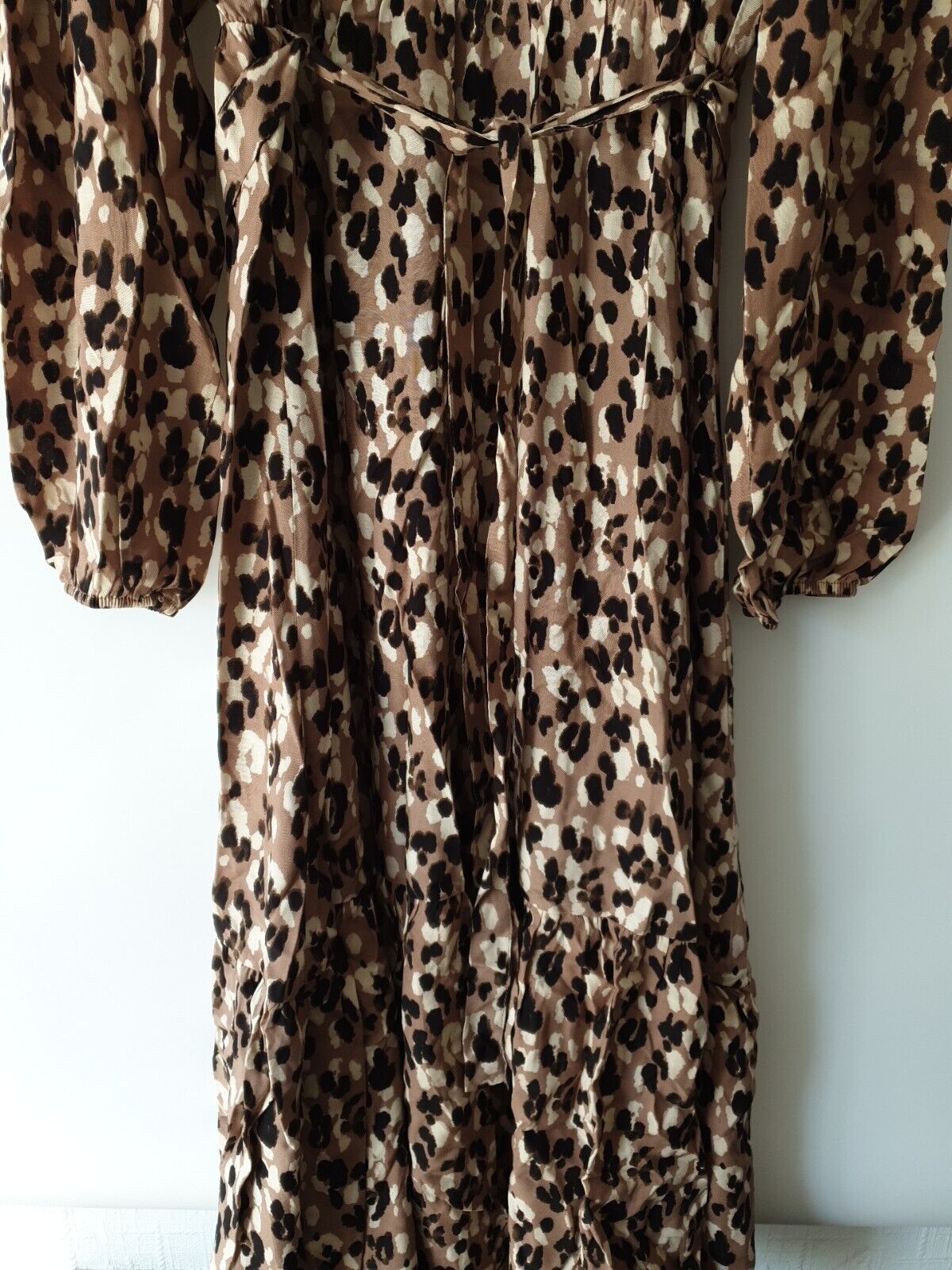 Womens Animal Printed Long Sleeve Dress UK 8 ****Ref V454