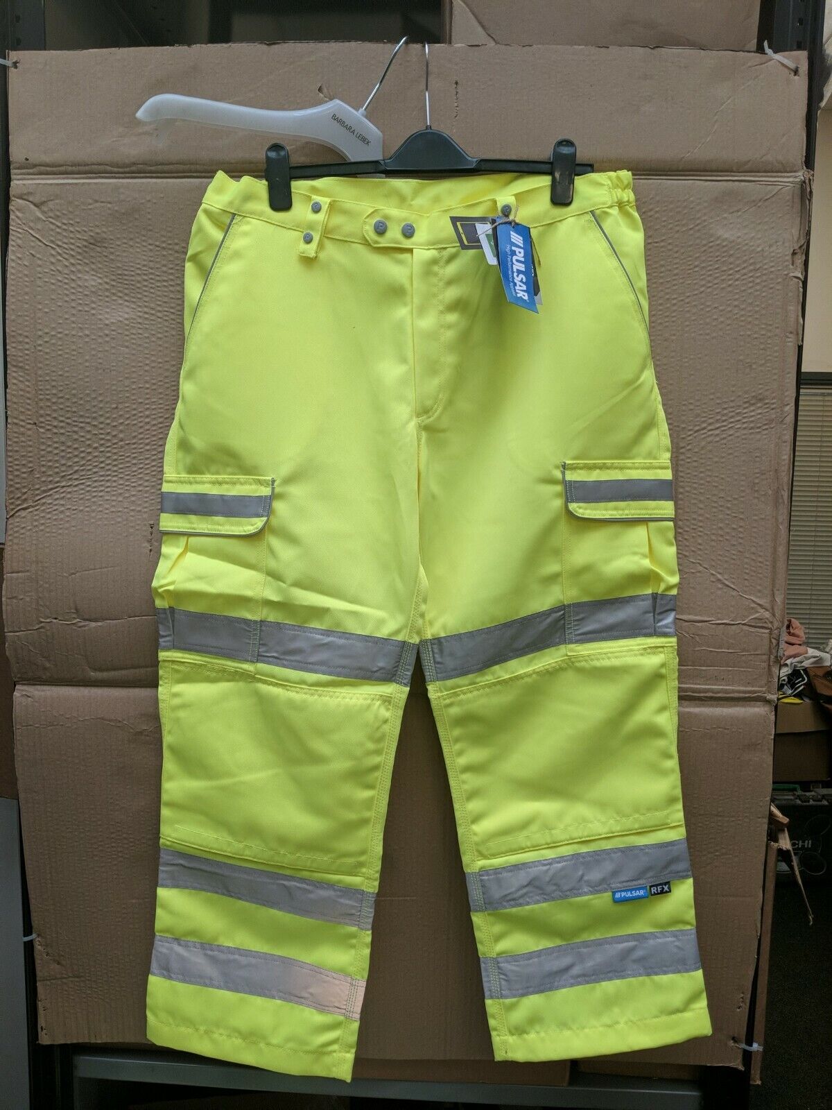 Pulsar Men's High Vis Trouser Yellow 38" Waist Ref W17