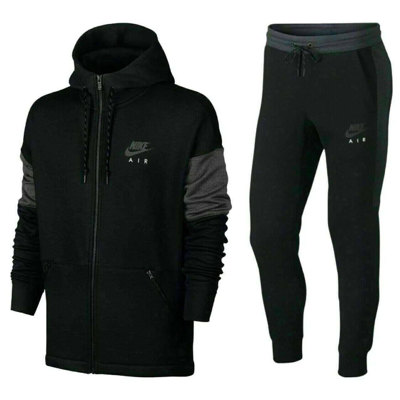 Nike Air Black Full Tracksuit Full Zip (861612-010+ 861626-010) **** SW14