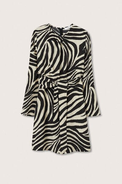 Mango Monday Animal Print Dress Size Large *** V512