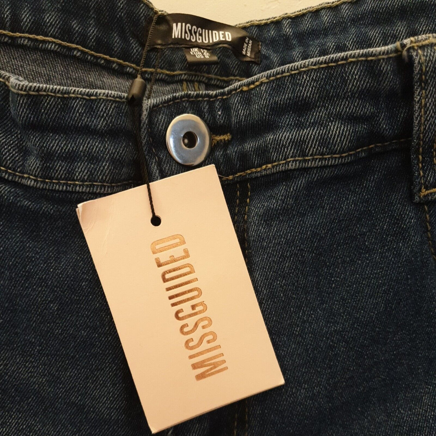 missguided 12 Blue Jeans Straight Leg Womens****Ref V42