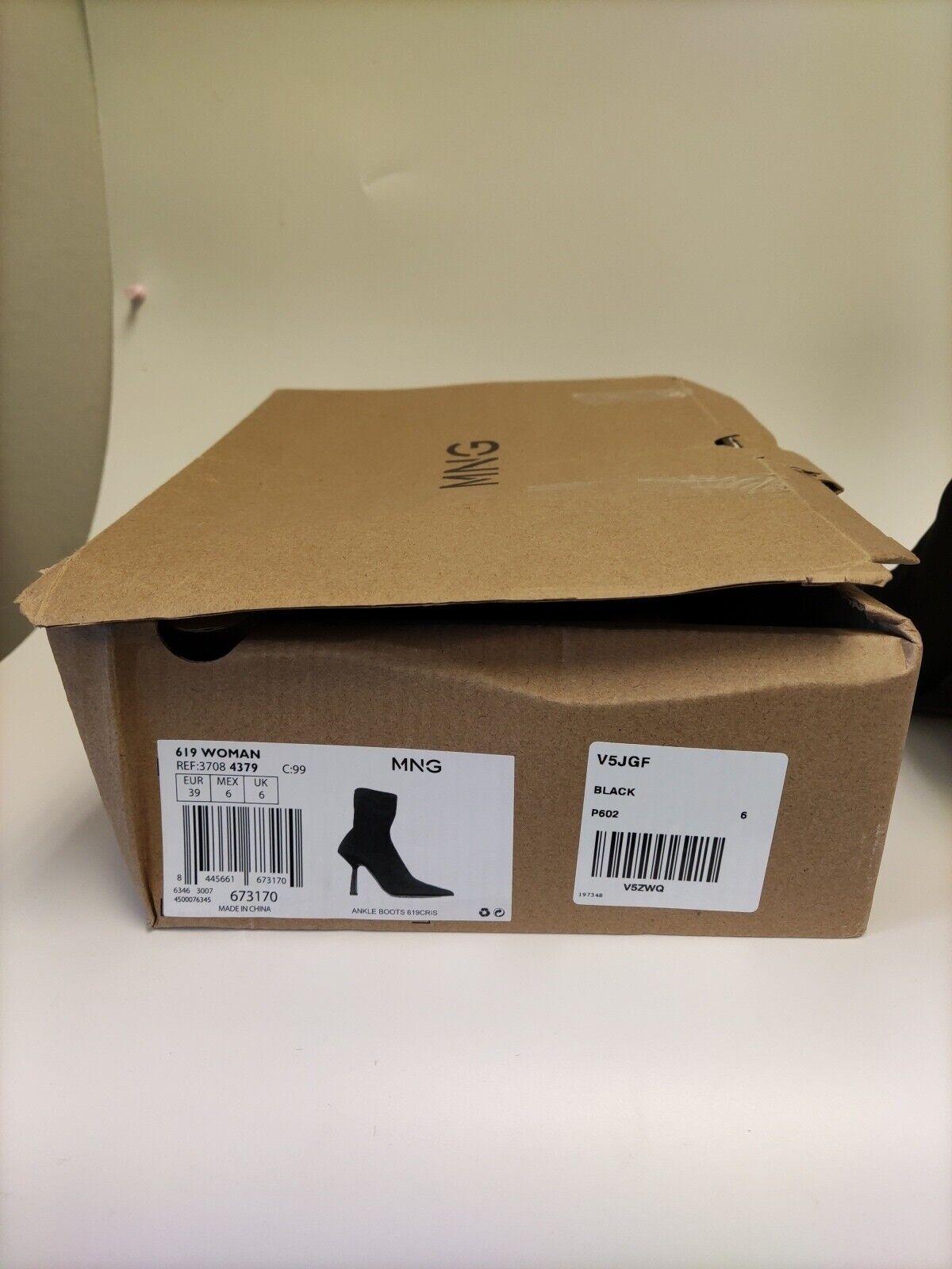 Mango CRIS - High heeled ankle boots. Black. UK 6. ****VS3