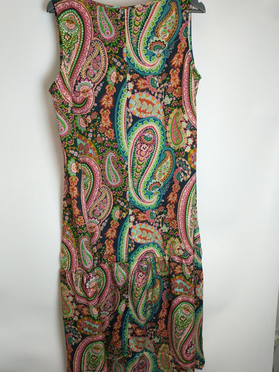 Live UnlimitedPaisley V-Neck Maxi Dress Size 18 **** V32