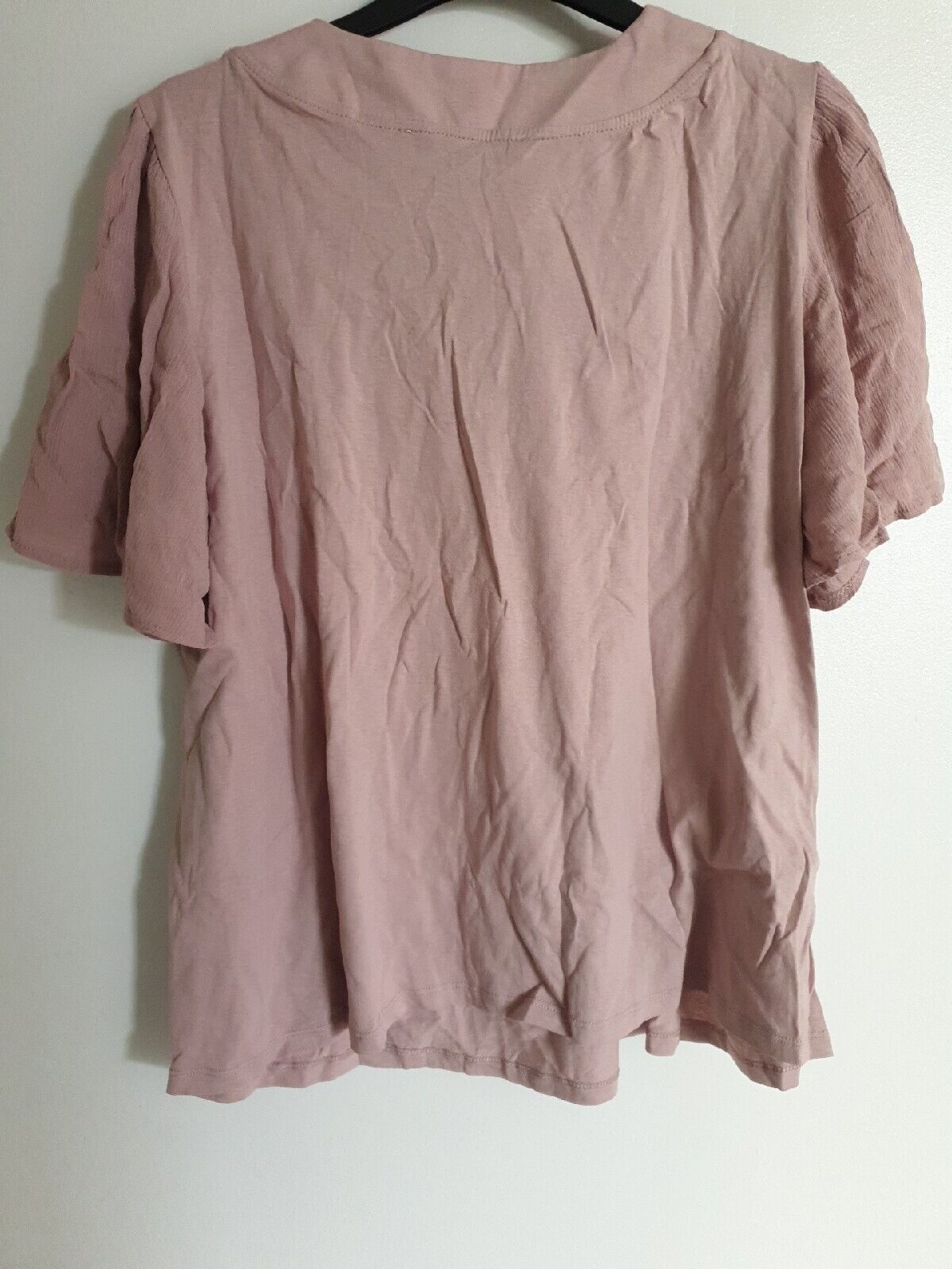 Flared Sleeve Tshirt Blush Uk16****Ref V414