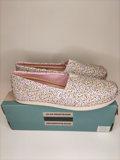 Toms Alpargata Shoe. Mini Leopard Print. UK 4. ****RefVS1