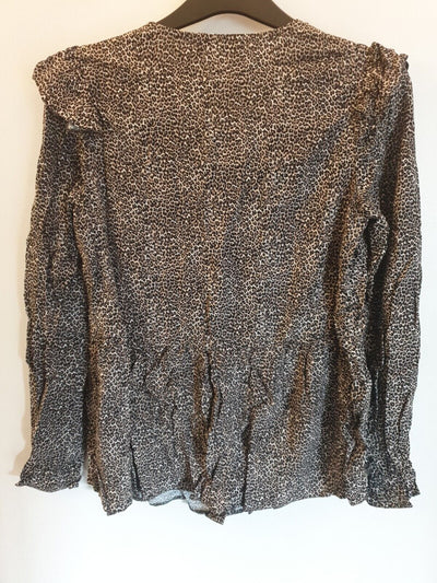 Animal Print Blouse Uk10****Ref V555