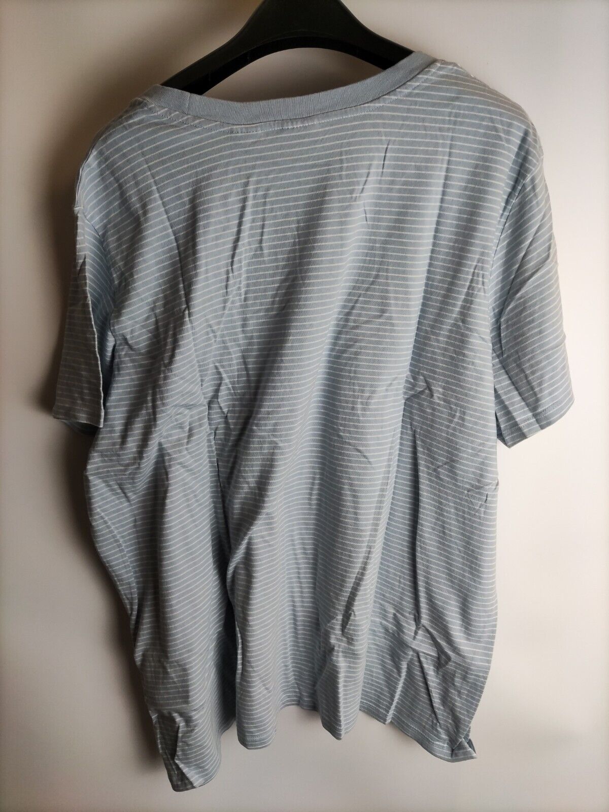 LEVIS Chesthit Embroidered Logo T-Shirt Blue Striped. Uk 3XL ****v63