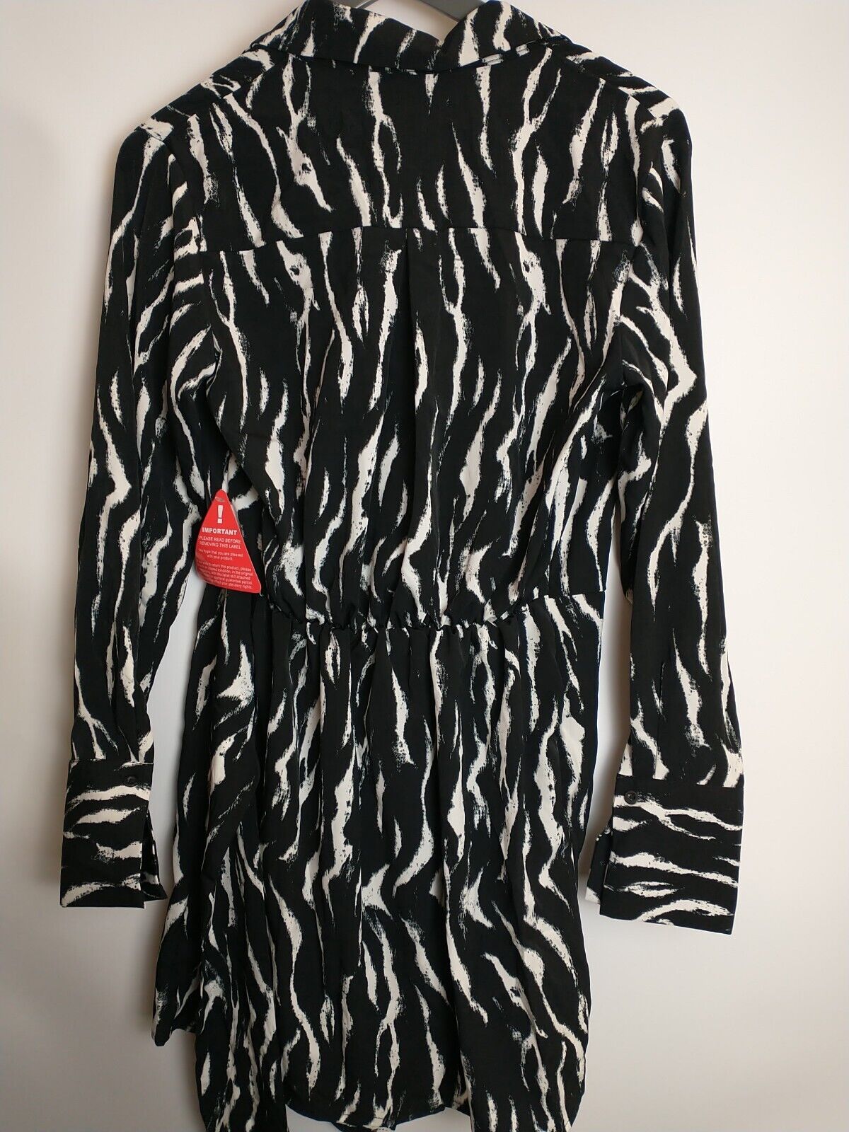 AX Paris Zebra Print Shirt Dress Size 10 **** V224