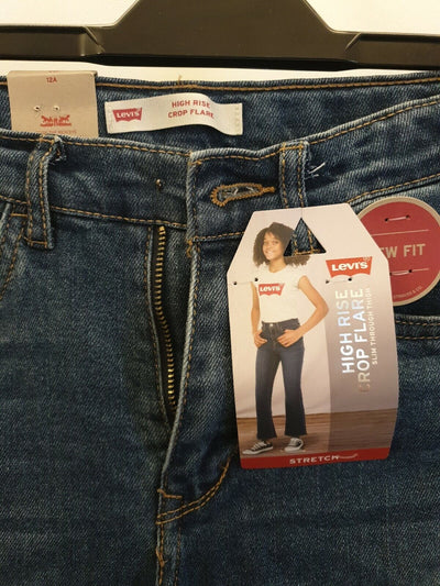 Levi's 12A High Rise Crop Flare 152cm fit 12 years Ref K6