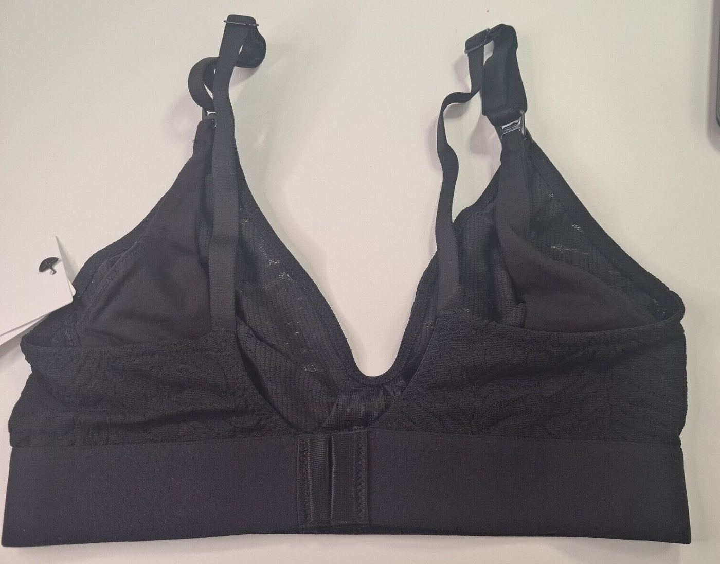 Calvin Klein Maternity Unlined Triangle Lace Black Bra Size XSmall **** VA1