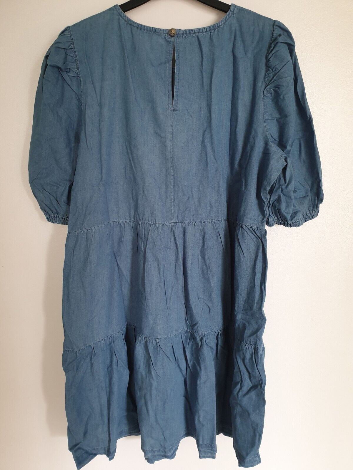 Blue Mid Wash Round Neck Dress Uk18****Ref V412