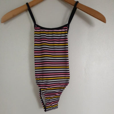 Sonia Rykiel Martinique Accessory Stripe Swimsuit Girls Size 4yrs****Ref V344