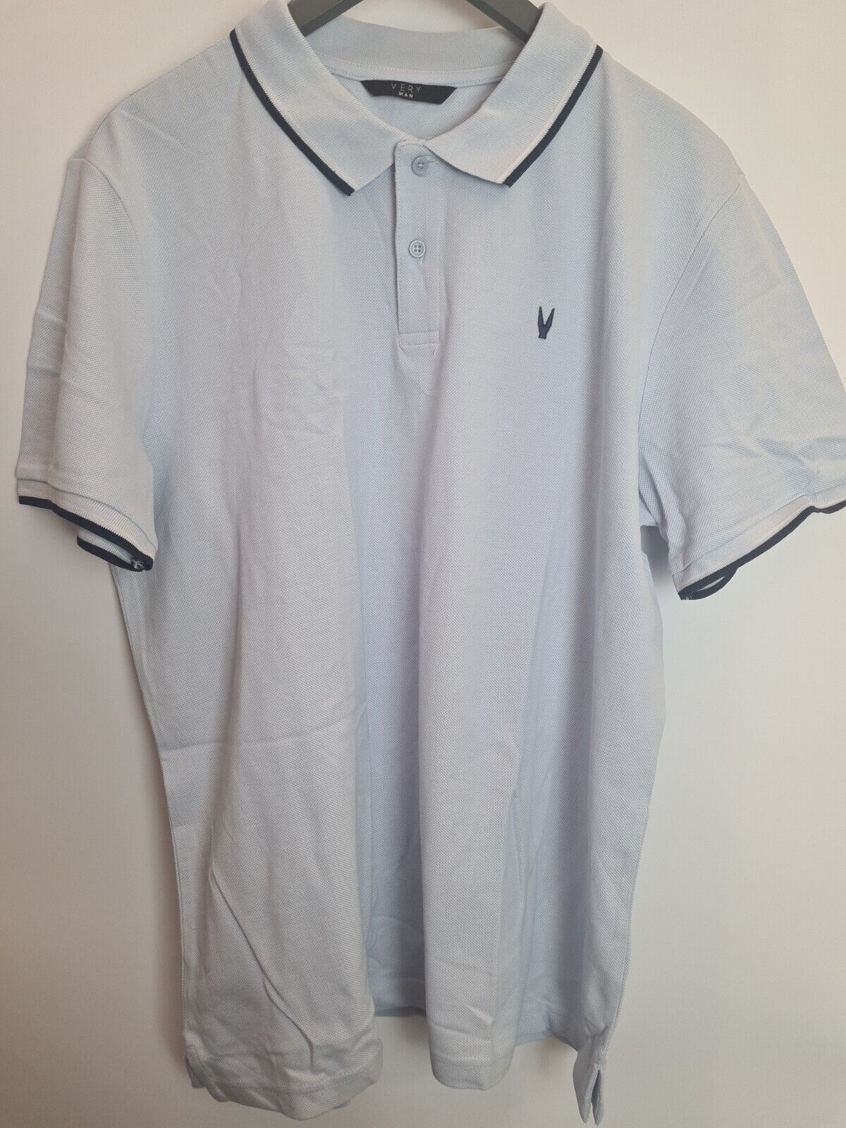 Men's Blue Polo T-Shirt. UK XL. **** Ref V241