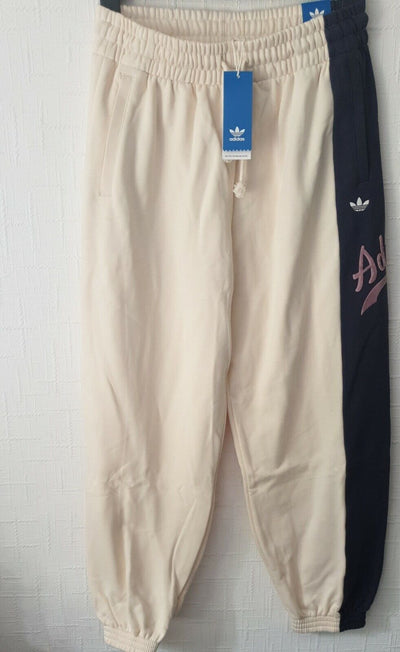 Adidas Womens Blamer Joggers Off White/Blue Uk16****Ref V18