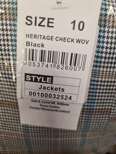 Quiz Womens Heritage Check Woven Grey/Blue Blazer - UK 10 **** Ref V215