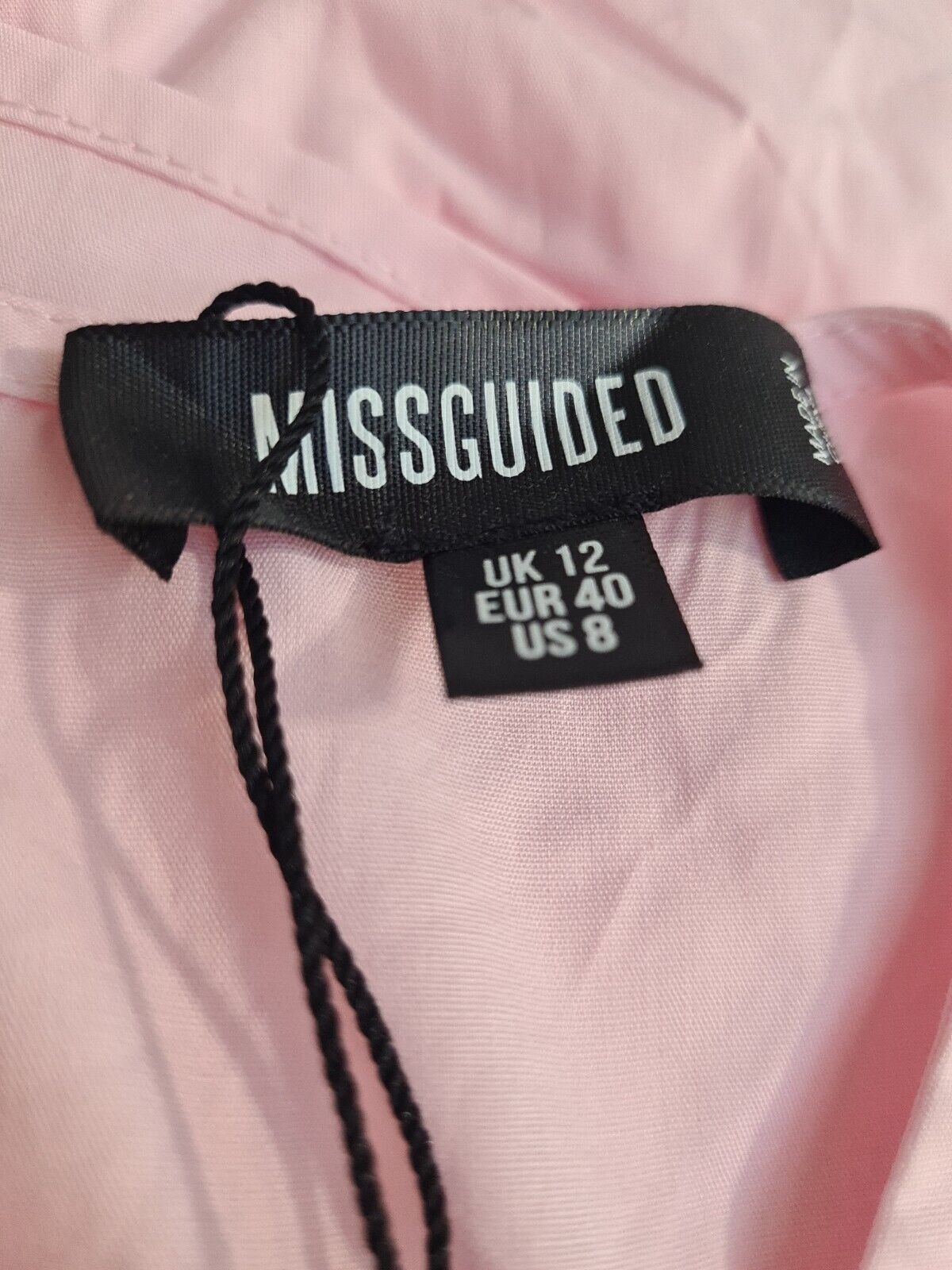 Missguided Frill Smock Pink Dress. UK Size 12 ****Ref V164