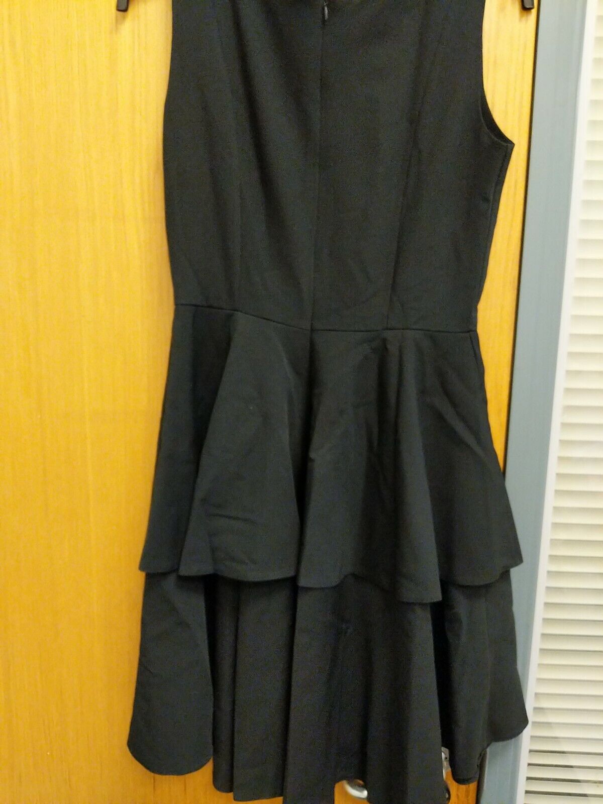 Awama Black Layered Sleeveless Ladies Dress Size Medium/38 New Ref Y22