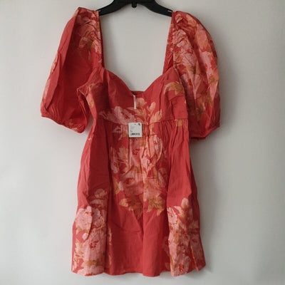 Free People Red Floral dress Size M****Ref V105