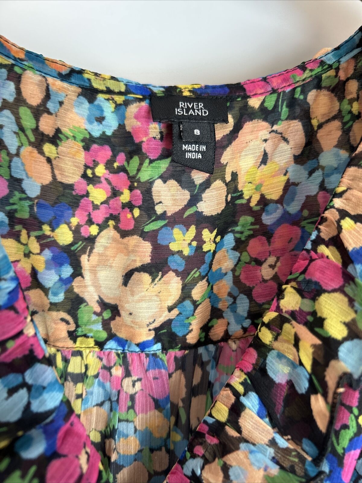 River Island Floral dress - Multi Coloured. UK 8 **** Ref V349