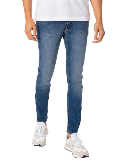 Jack & Jones Liam Original Skinny Jeans - Blue. W30 L32. REF A6