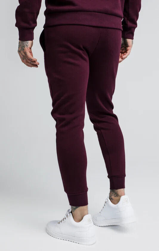 SikSilk Joggers - Burgundy. UK Small **** Ref V532