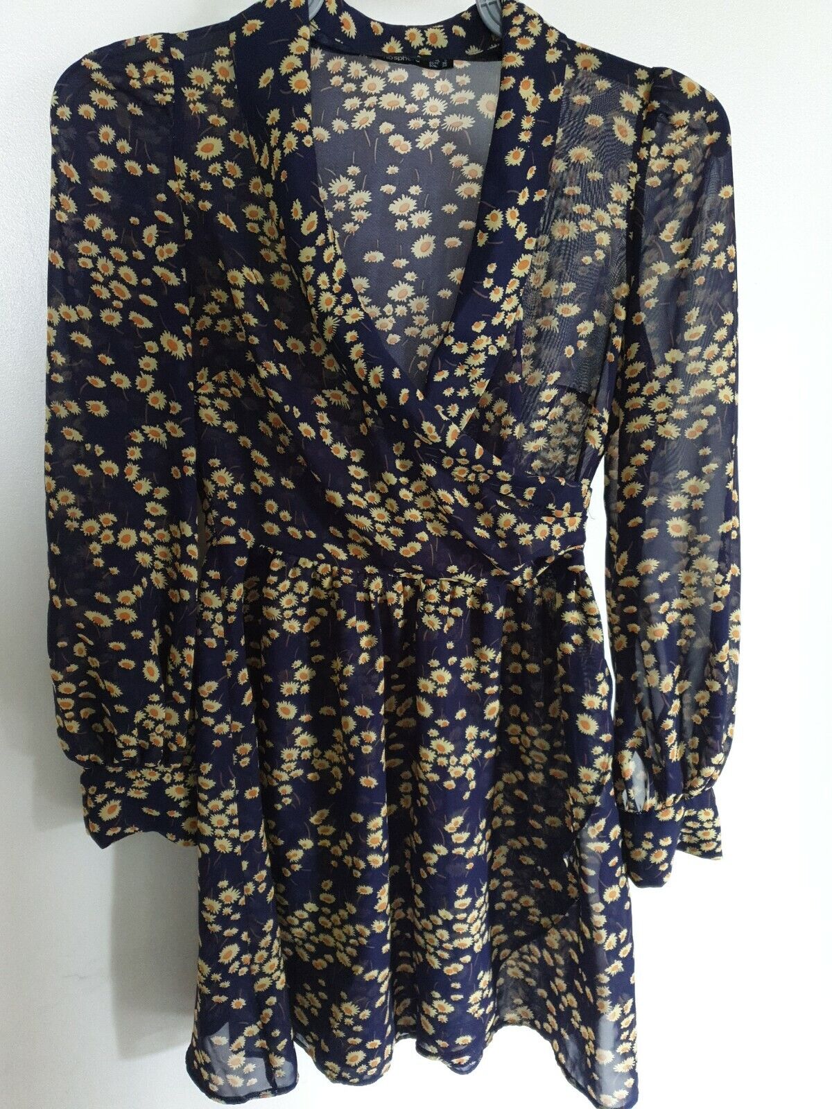 Atmosphere Blue Floral Dress Size 8 Ref Y11