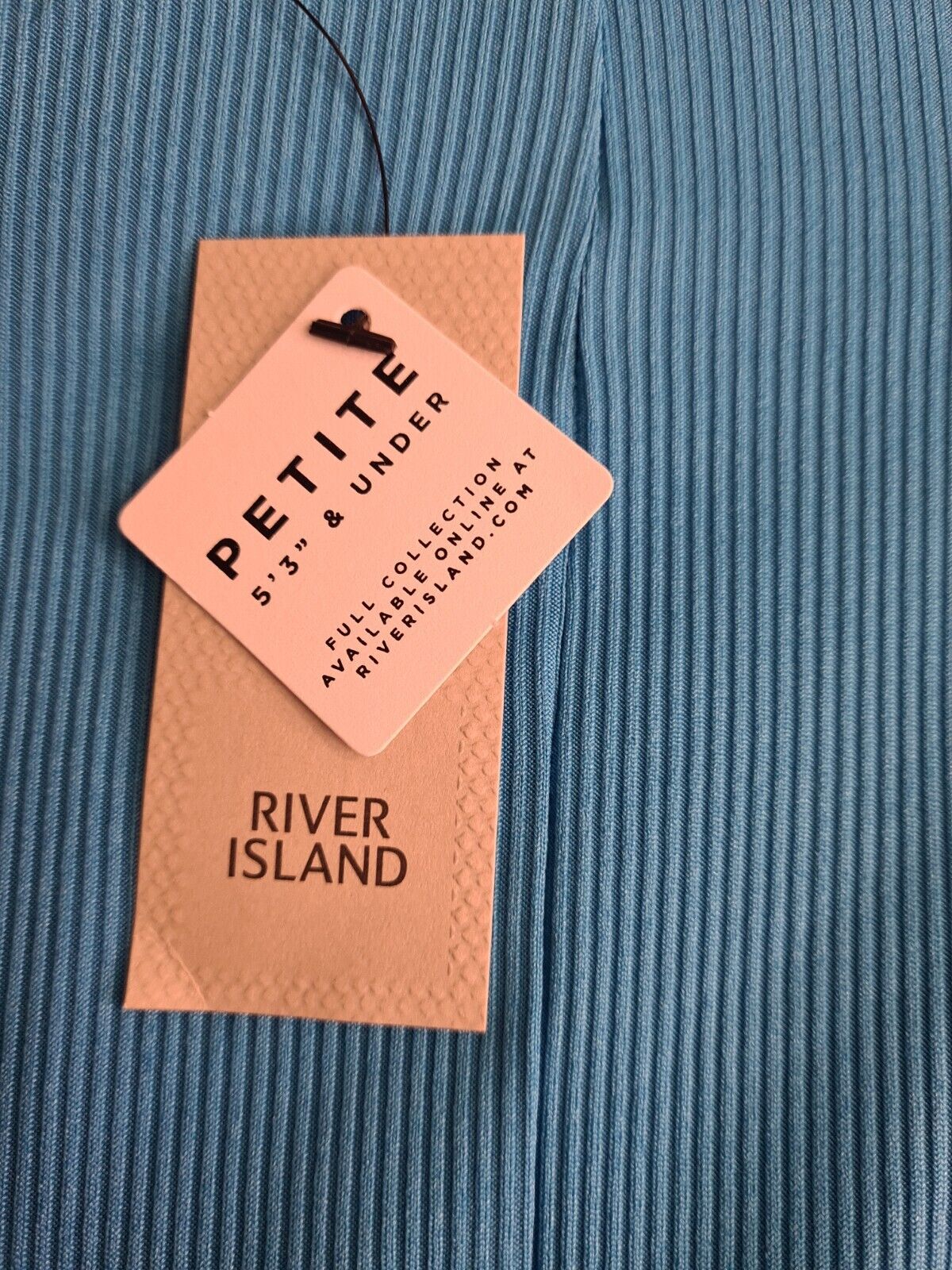 River Island Petite Bright Blue Flared Slit Trousers Size 8 **** V146