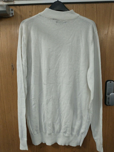 Brave Soul Turtle Neck Jumper. Large. Off White. Ref Mw8