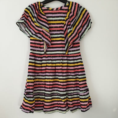 Sonia Ryklel Paris Girls Stripe Mini Dress Size 4 yrs****Ref V213