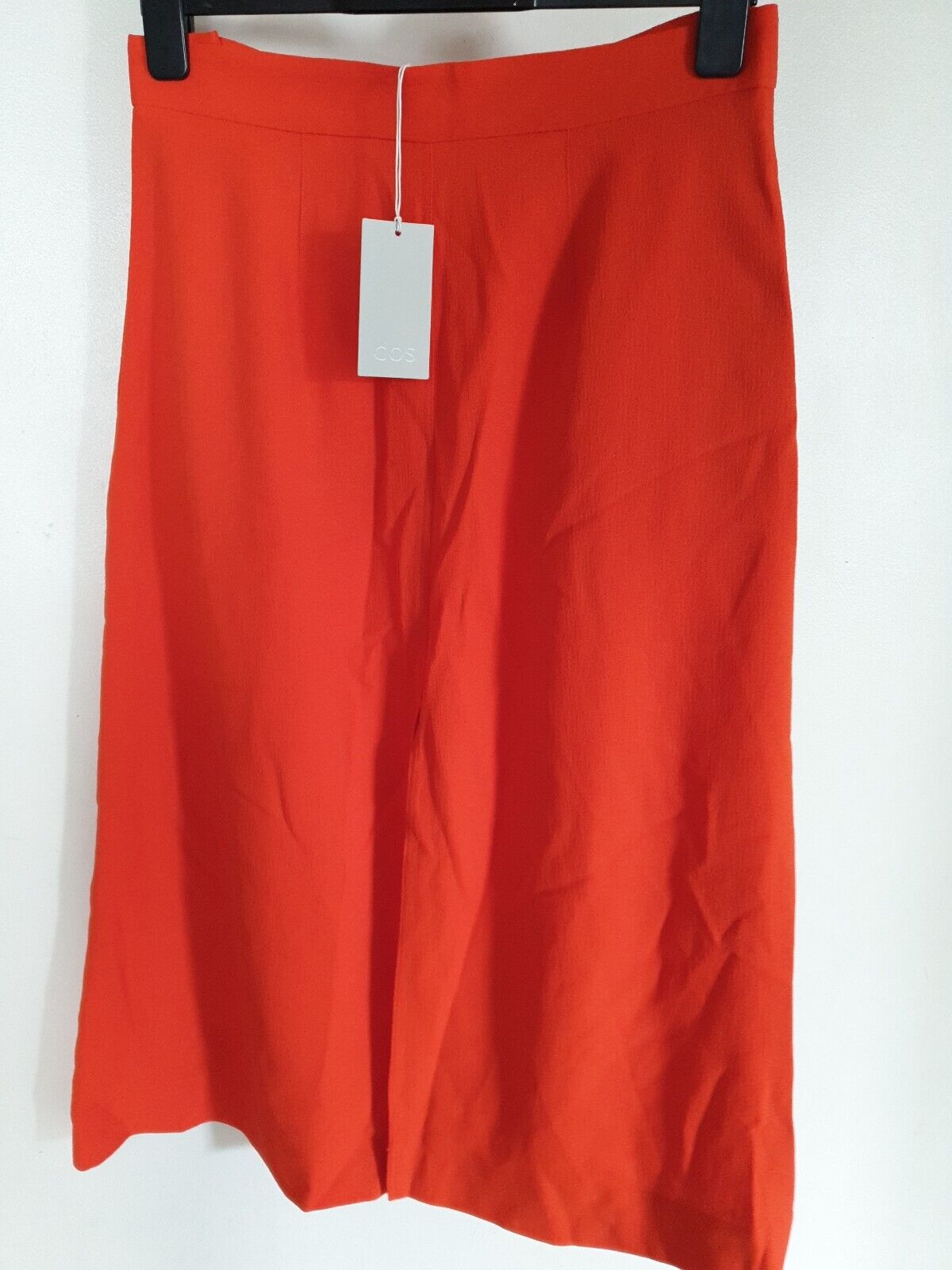 Cos Orange Skirt With Split Uk12 Ref K7