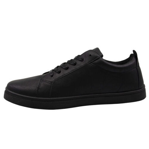 Ben Sherman Micky Synthetic Black Low Lace Up Mens Trainers- Black