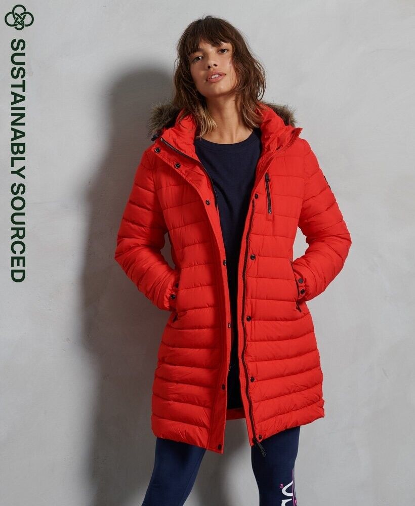 Superdry Super Fuji Jacket - Red. UK 12 **** Ref V558