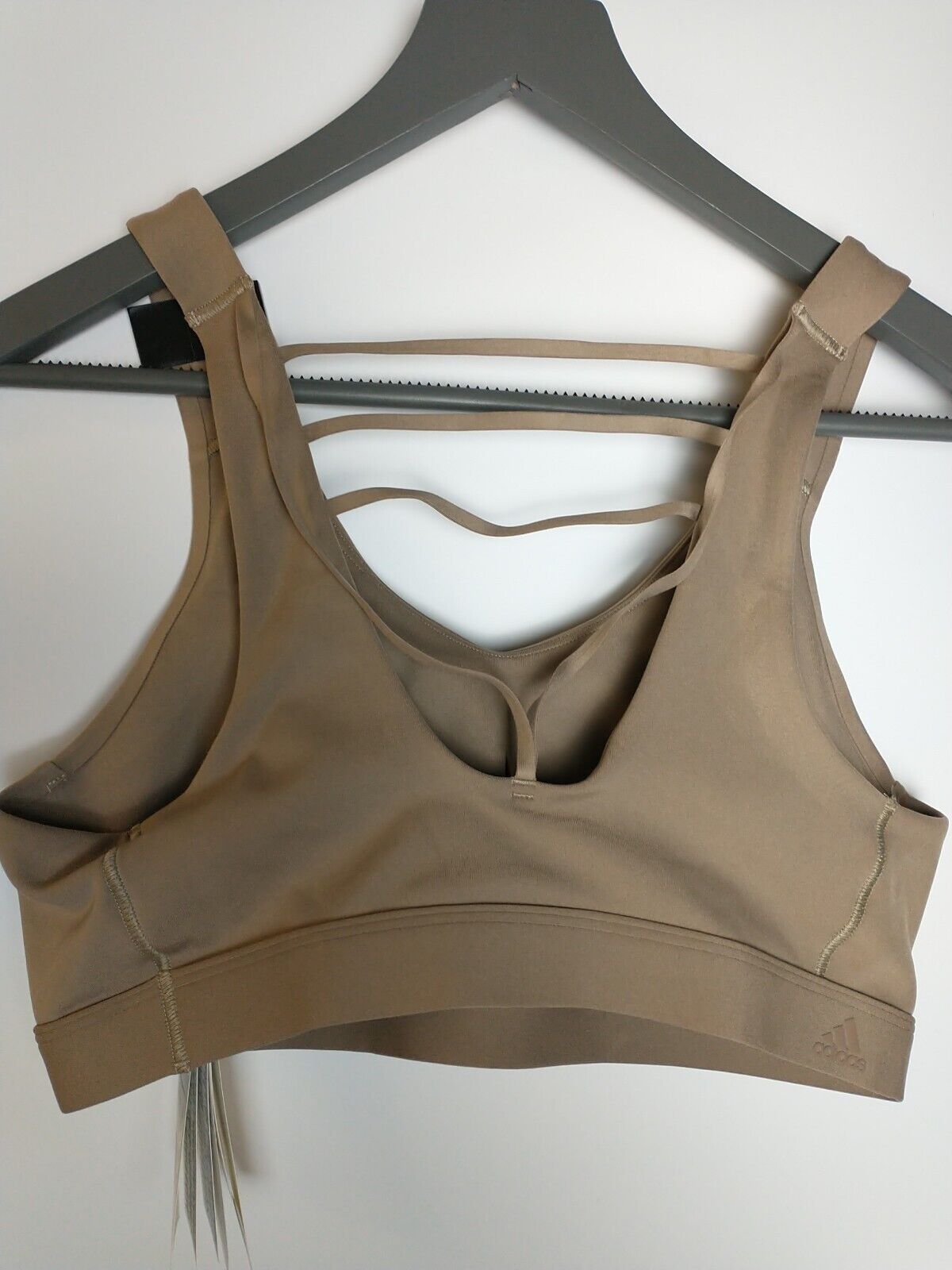 Adidas CF L Sto Brown Medium Support Sports Bra Size Large **** V146