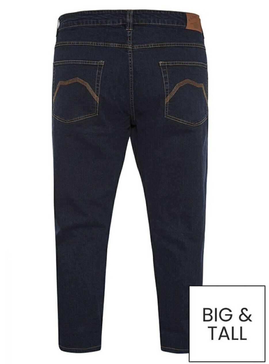 Badrhino Stretch Jeans Indigo Blue Uk 44x34****Ref V533