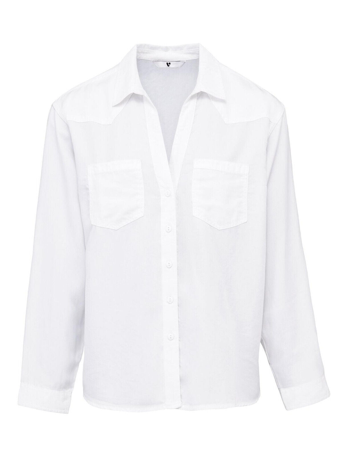 Value Soft Touch White Casual Shirt Size 10 *** SW17