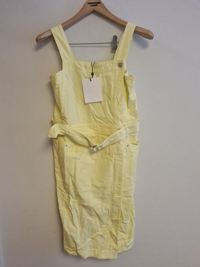 Kenzo Dungaree Dress Lemon Size 38/ UK 10  UK S BNWT Ref****V516