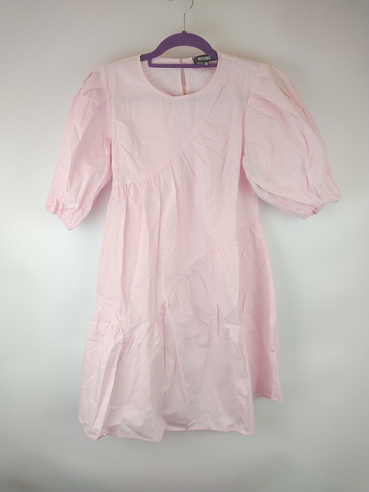 Missguided Frill Smock Pink Dress. UK Size 16 ****Ref V84