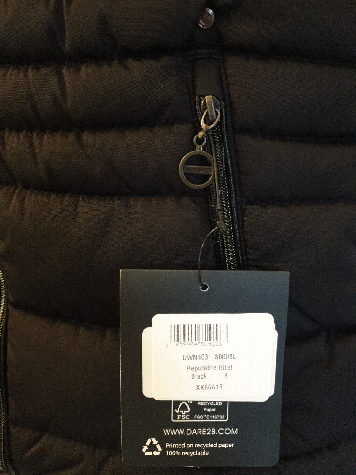 Dare 2b Laura Whitmore Reputable Gilet Black Uk 8****Ref V540