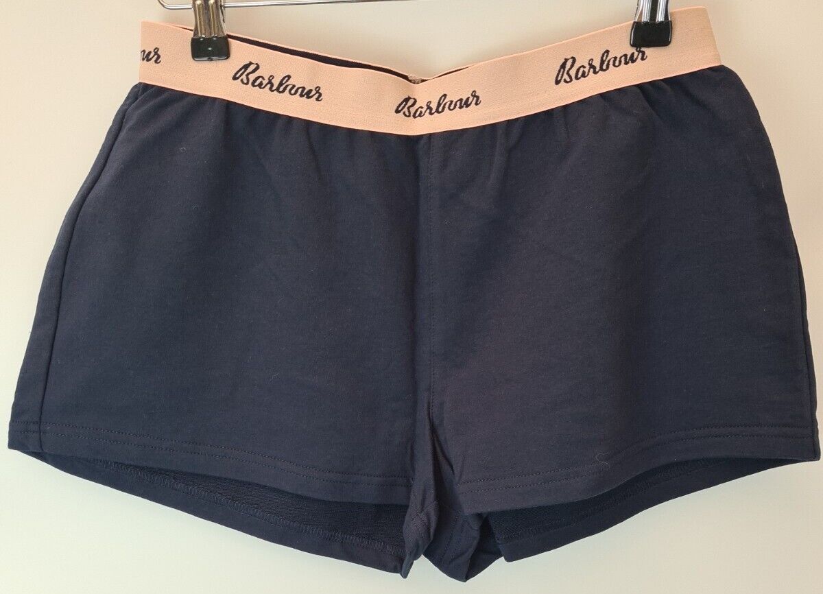 Barbour Sadie Lounge Navy Shorts Womens Size XS **** V157