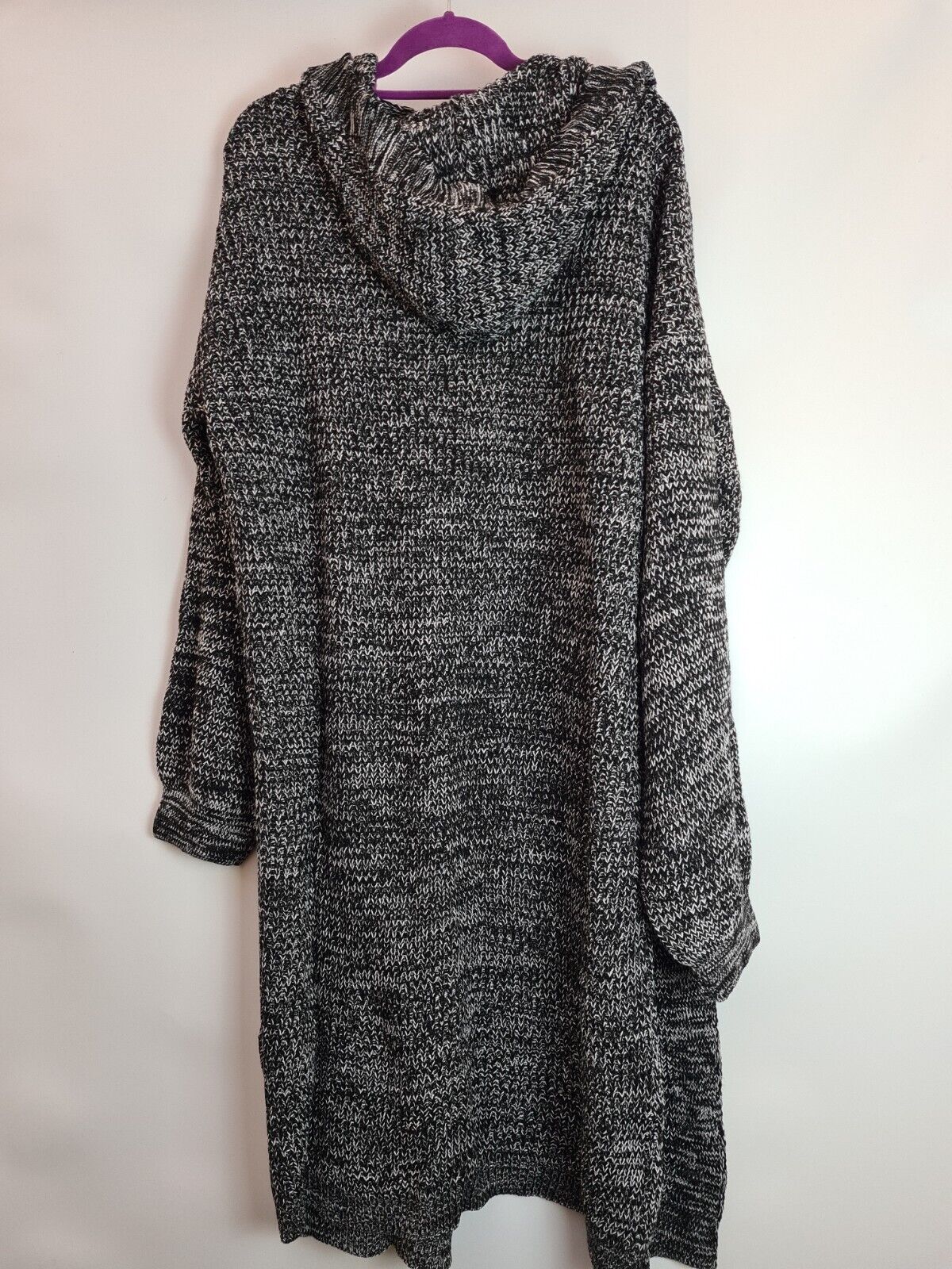 LTS Black Twist Hooded Cardigan Womens Size UK 8-10 **** V220