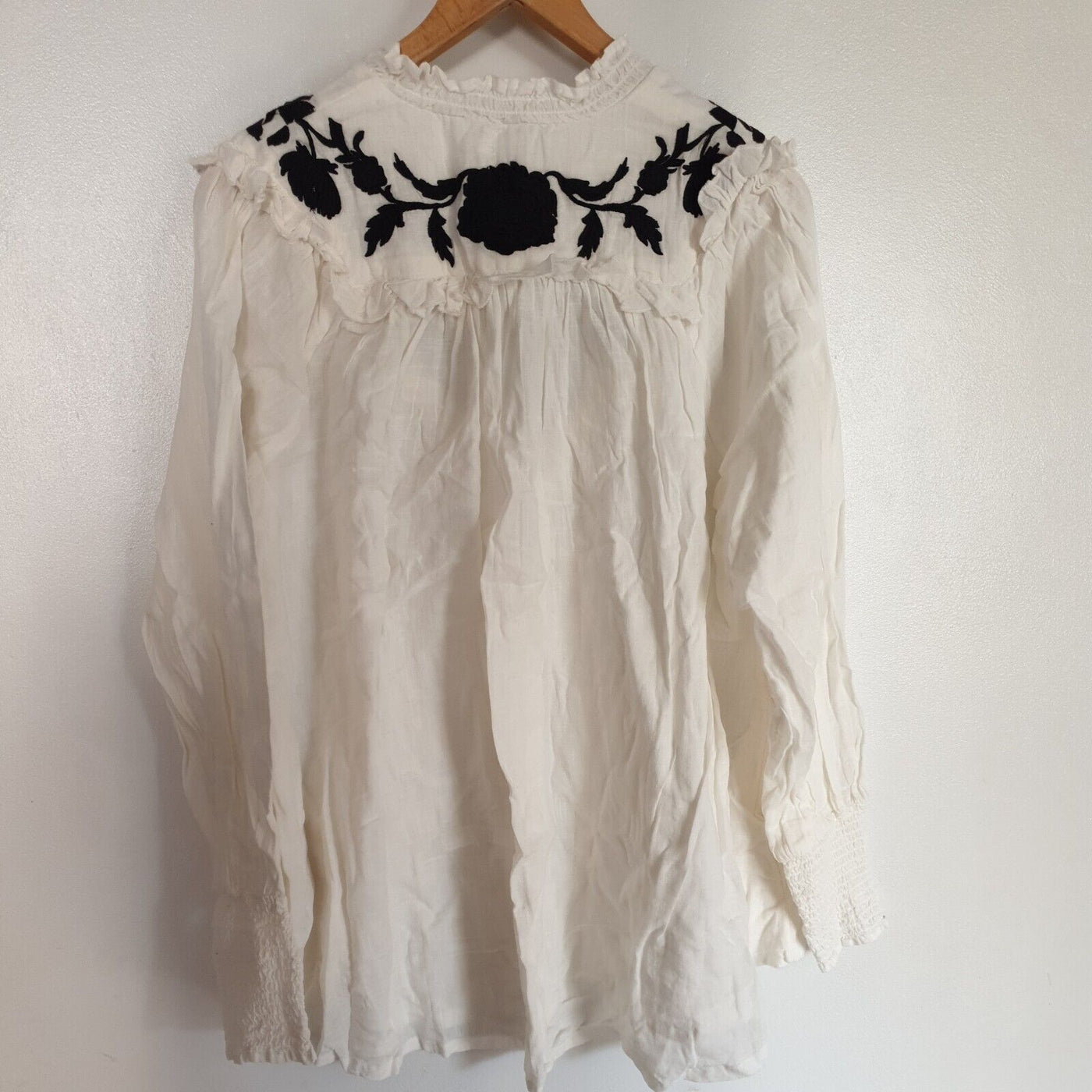 Free People Ivory Combo Shirt Size S****Ref V279