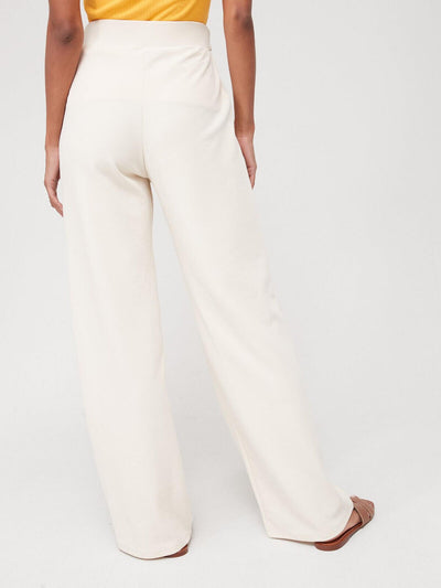 Womens High Waisted Button Detail Wide Leg Trouser. UK 12. V74