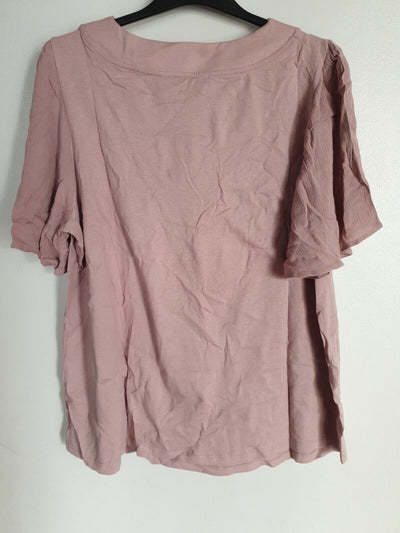 Blush V Neck Tshirt Uk14****Ref V538