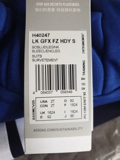 Adidas Boys Tracksuit UK 18-24M Blue/Navy ****Ref V535