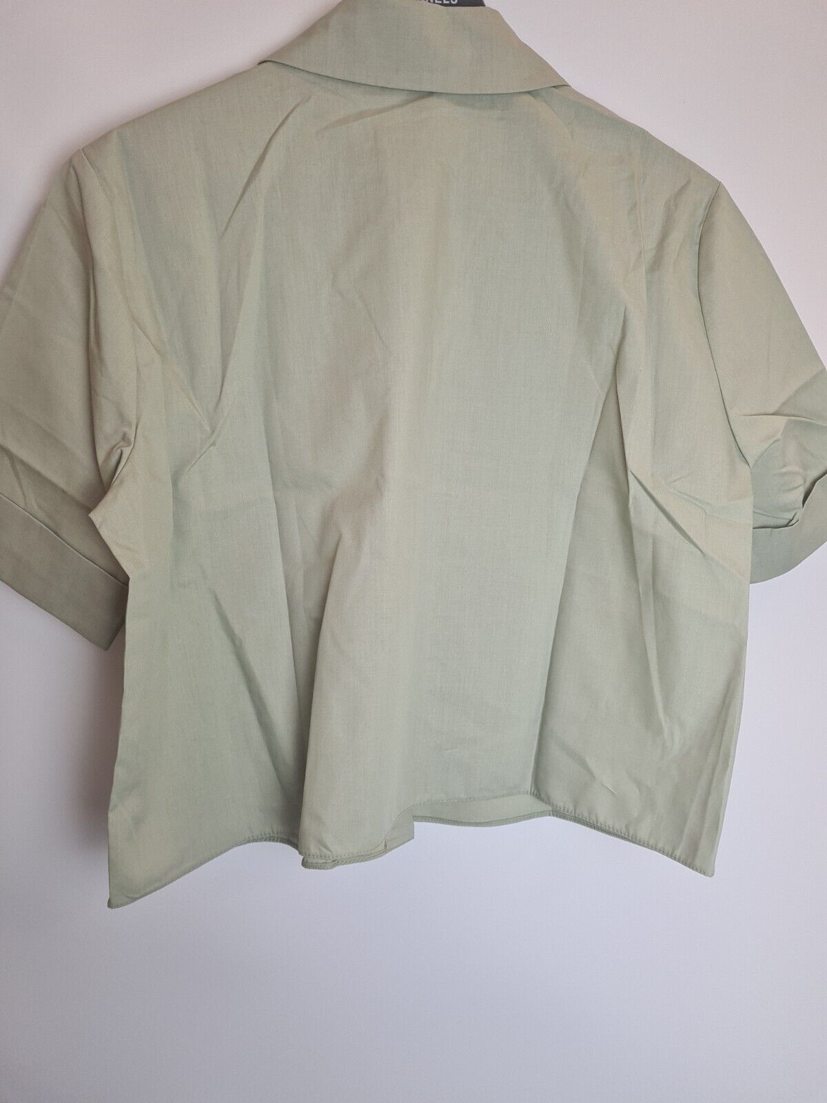 River Island Khaki Utility Cropped Shirt Size 12 **** V143