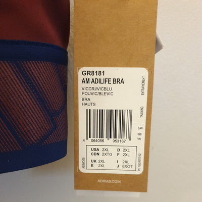 Adidas AM Adilife Bra Uk 2XL****Ref V28