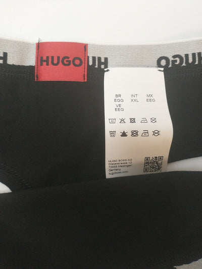 Hugo Boss Pack Of 3 Waistband Thongs In Stretch Cotton - Black. UK XXL **** V167